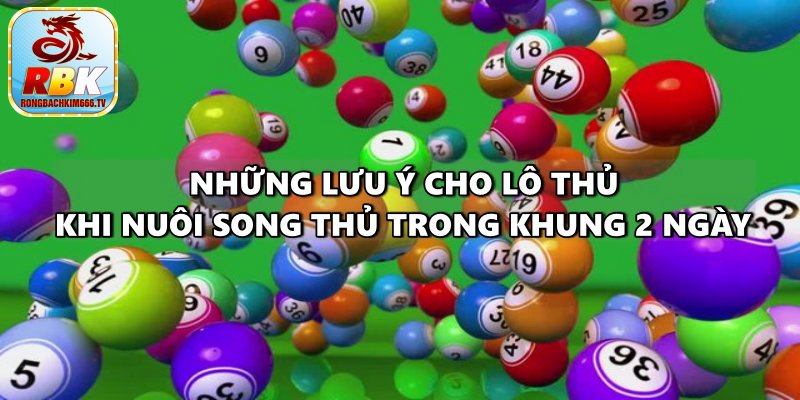 Song Thủ Lô Khung 2 Ngày – Hướng Dẫn Cách Nuôi Hiệu Quả Nhất